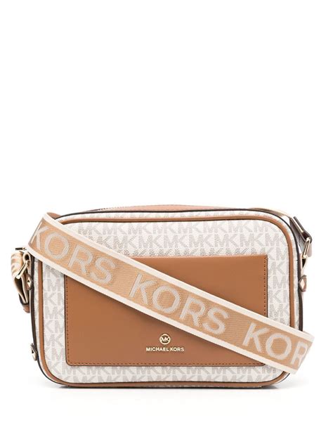 monogram crossbody purse michael kors|monogram print shoulder bag.